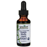 Ekstrak Cecair Ginkgo Biloba Ekstrak Daun Ginkgo Jepun 1:4 296 ml SWANSON